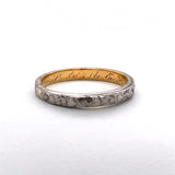 Antique Early 1900's Yellow and White Gold Floral Band - KFKJewelers