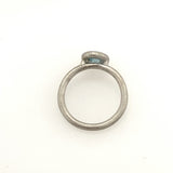 Bezel-set Blue Zircon Ring - KFKJewelers