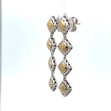 John Hardy Palu Sterling Silver 22KT Gold Drop Earrings - KFK, Inc.