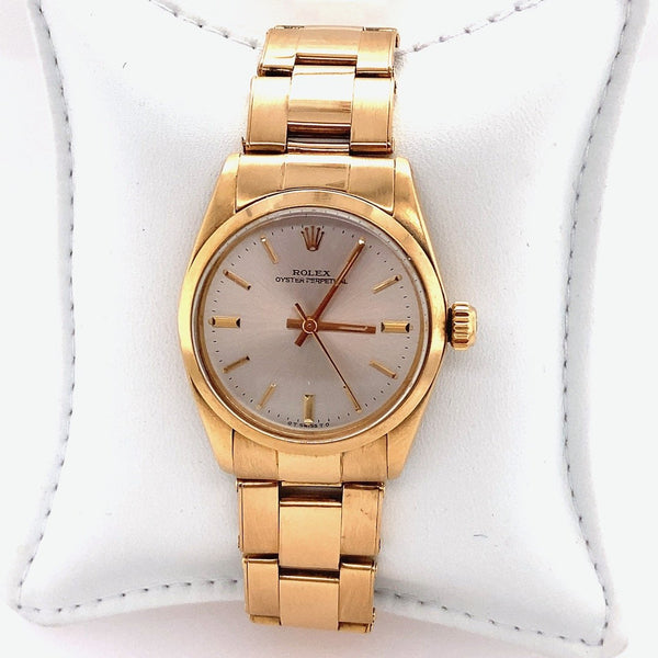 Rolex Oyster Perpetual, 18KT Yellow Gold - KFKJewelers