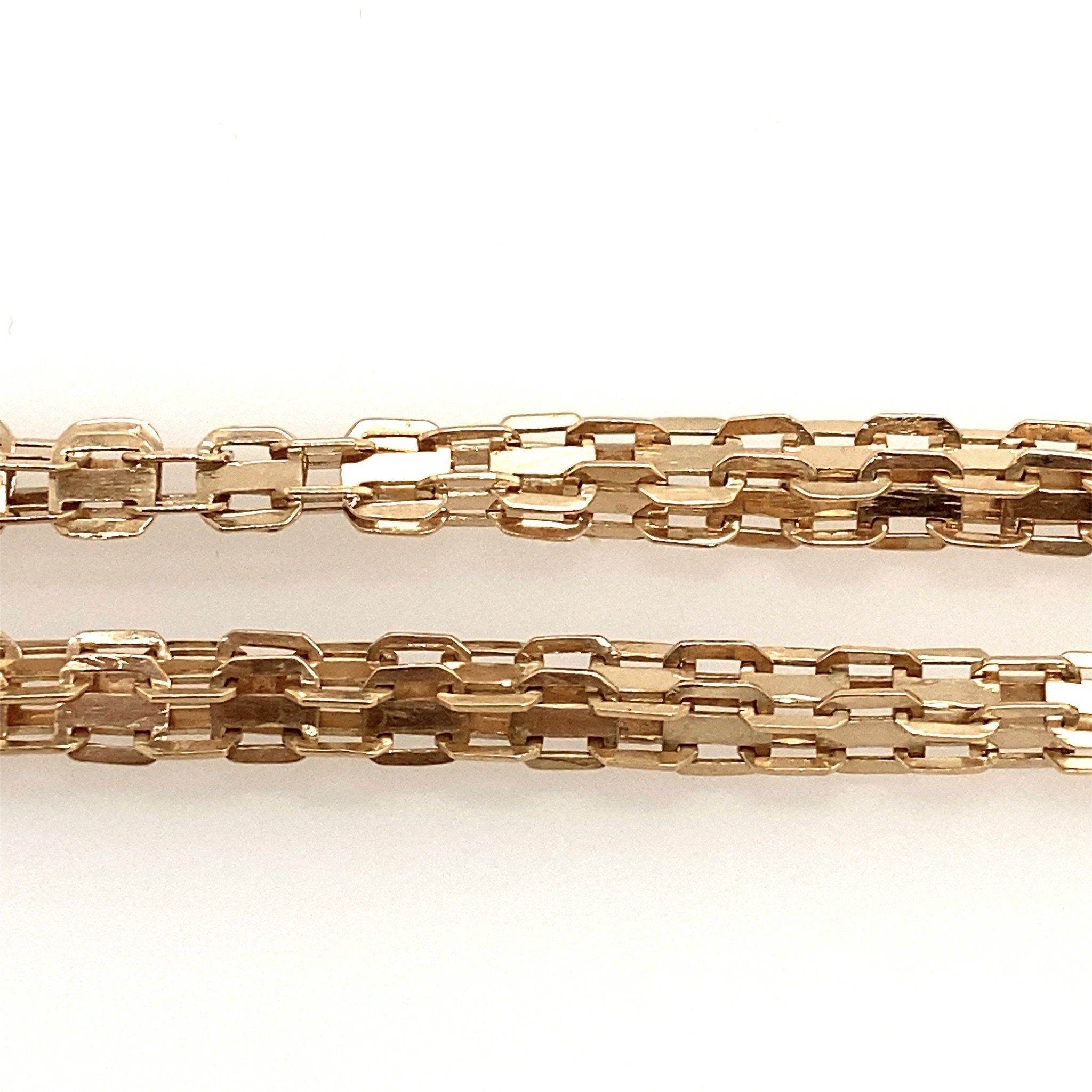 Victorian 14KT Yellow Gold Box Link Chain 26 Inches – KFK, Inc.
