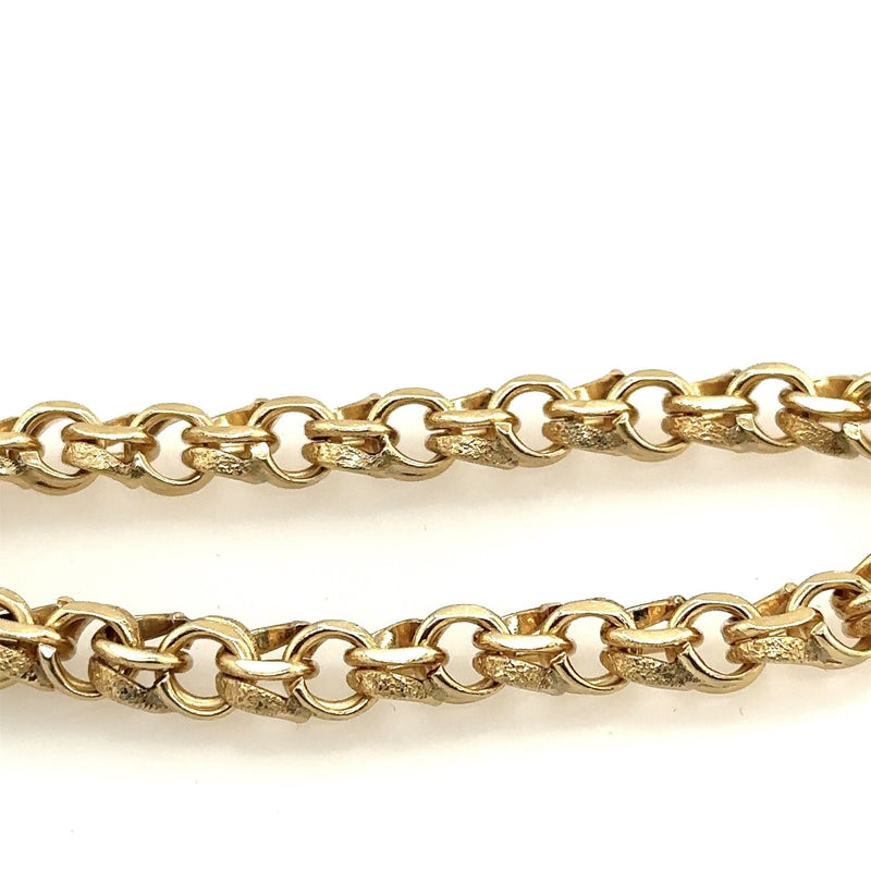 Vintage 14KT Yellow Gold Charm Link Bracelet - KFKJewelers