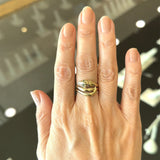Vintage 14KT Yellow Gold Coiled Snake Ring - KFK, Inc.