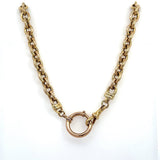Vintage 14KT Yellow Gold Rolo Chain, 15" Inches - KFK, Inc.