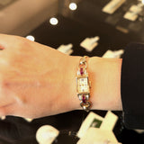 Vintage 1940's 14KT Gold Watch with Rubies and Diamonds - KFKJewelers