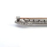 Vintage Art Deco 2CT Diamond Platinum Brooch Lapel Pin - KFK, Inc.