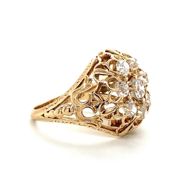 Vintage Handmade 1.5CT Diamond Ring, Circa 1861 - KFKJewelers